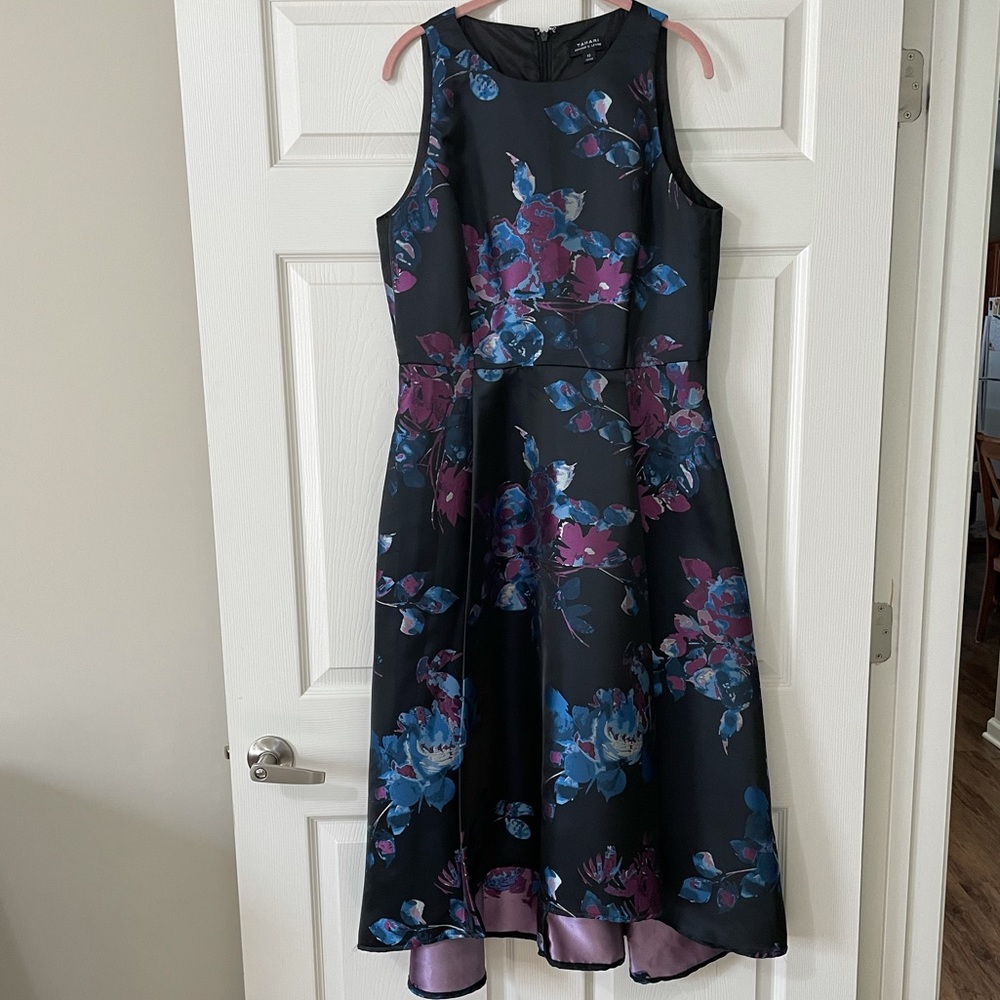 Tahari High Low black Dress Size 12